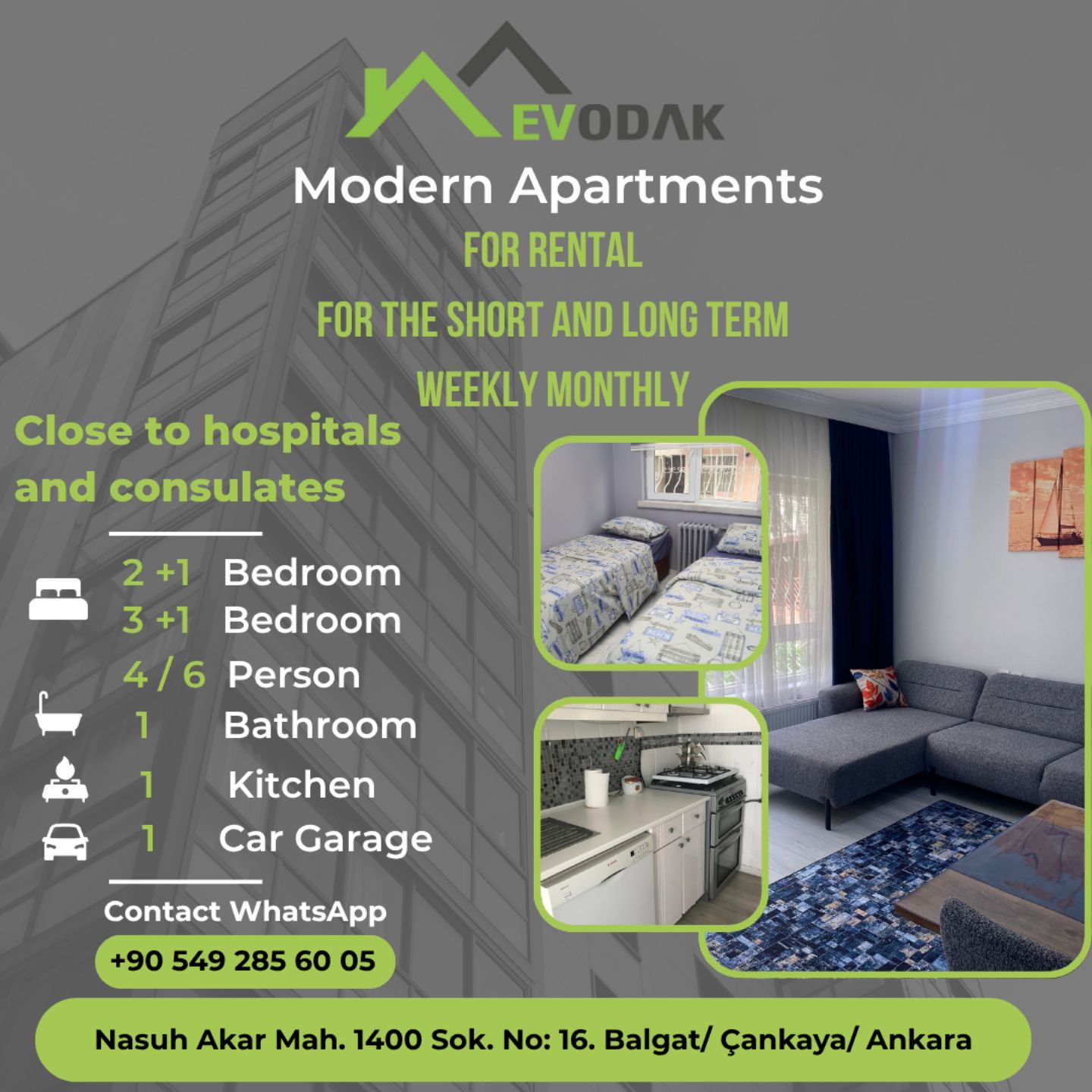 When in Ankara, Live like a Local: Fully Furnished Apartments for Every Stay