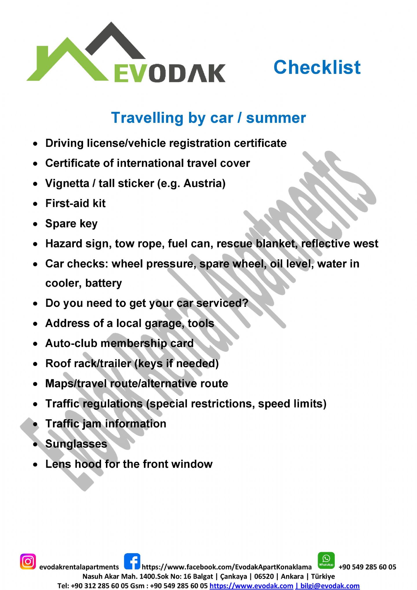 Travelling by car / summer