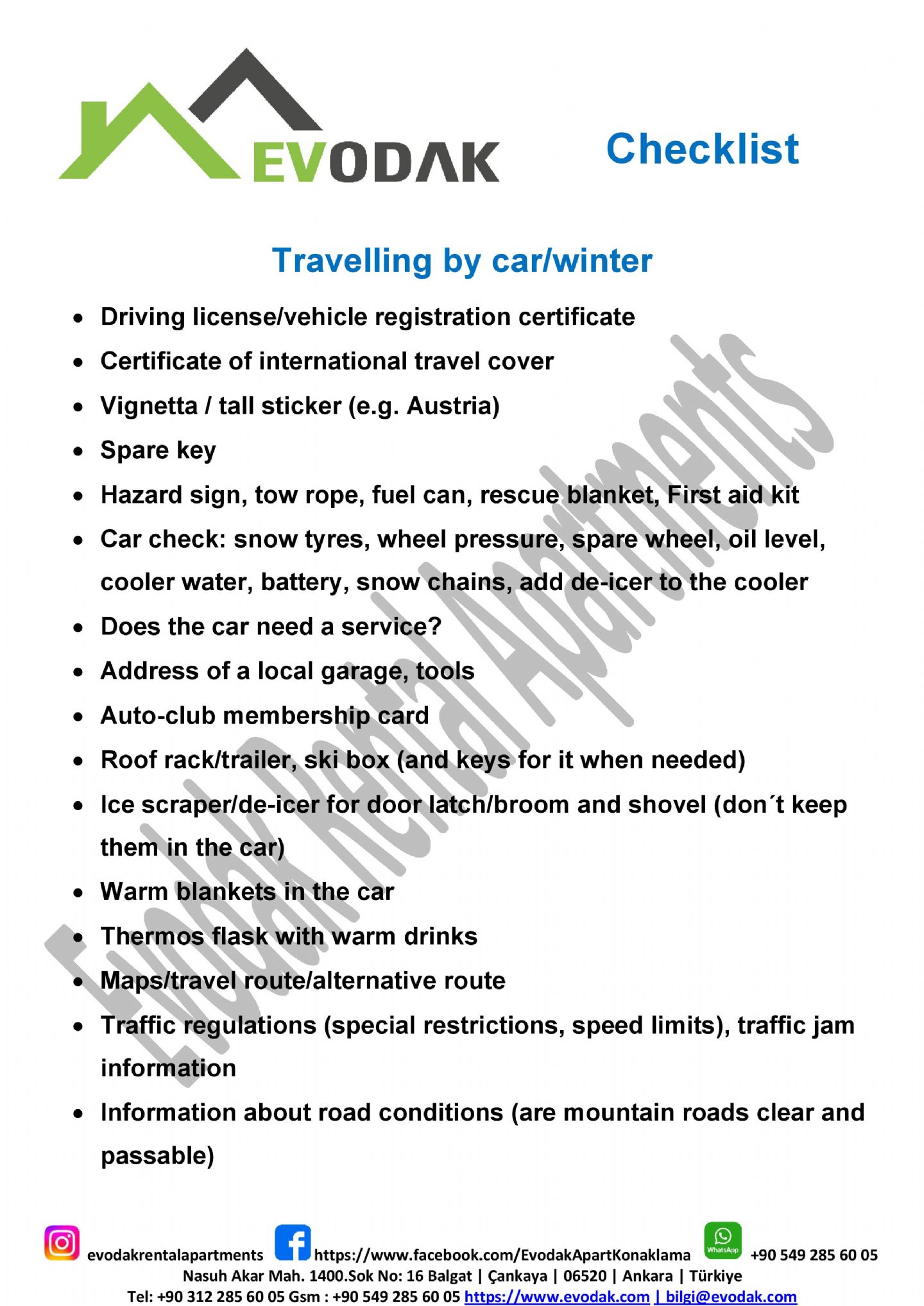 Travelling by car/winter