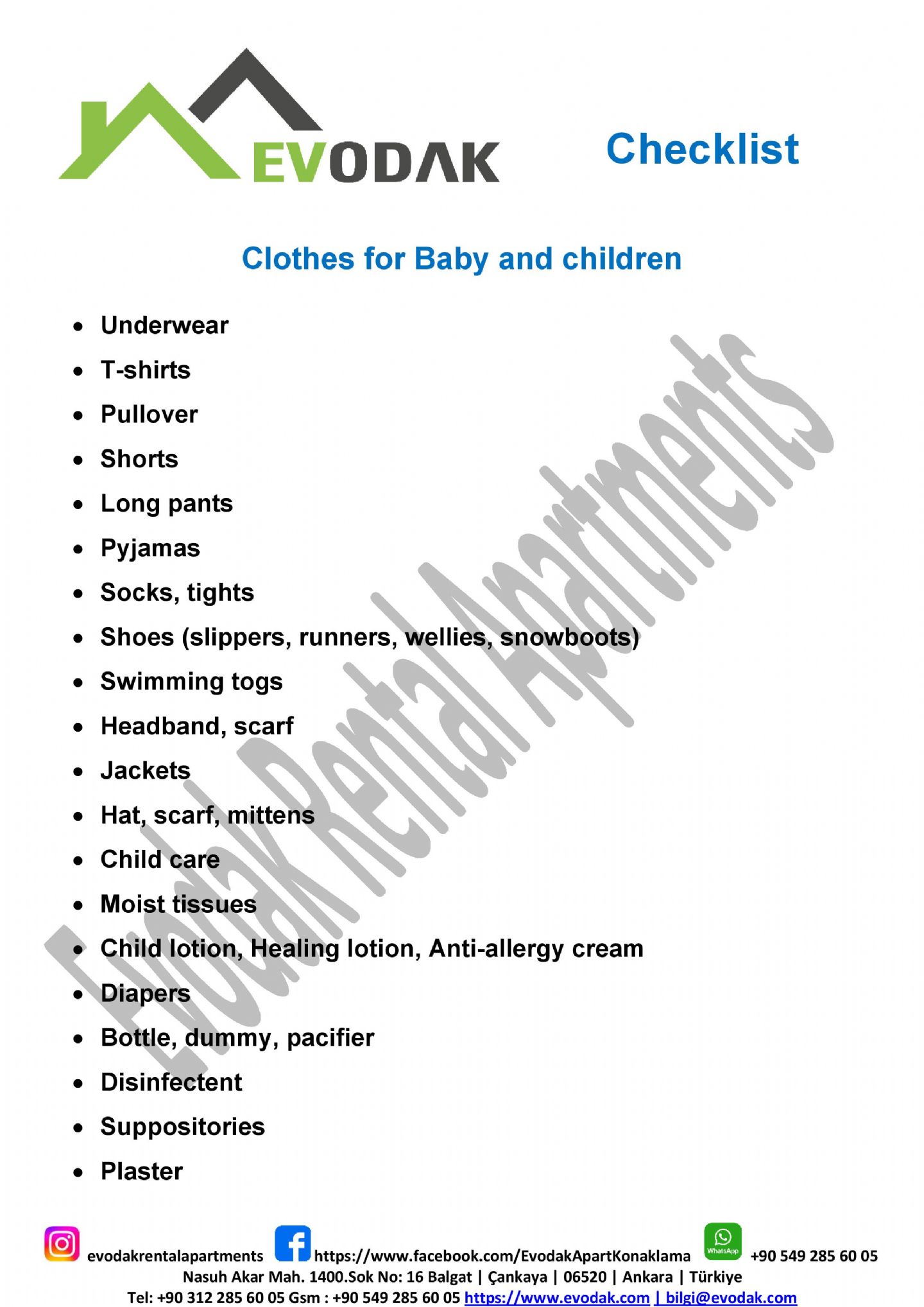 Clothes for Baby and children