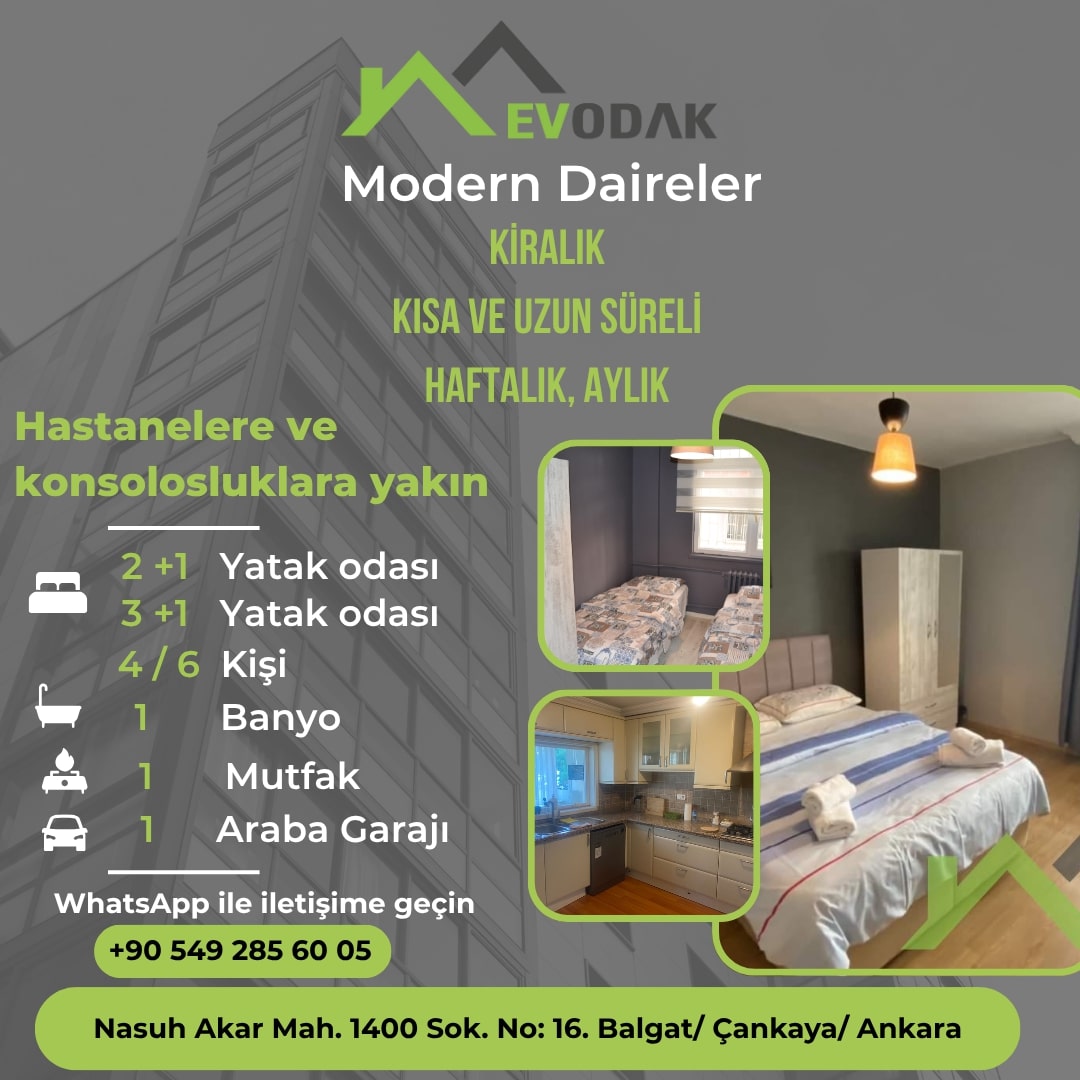 Bayındır Hastanesi yakınında daire