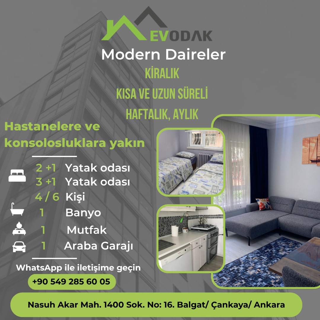 Balgat kiralık daire