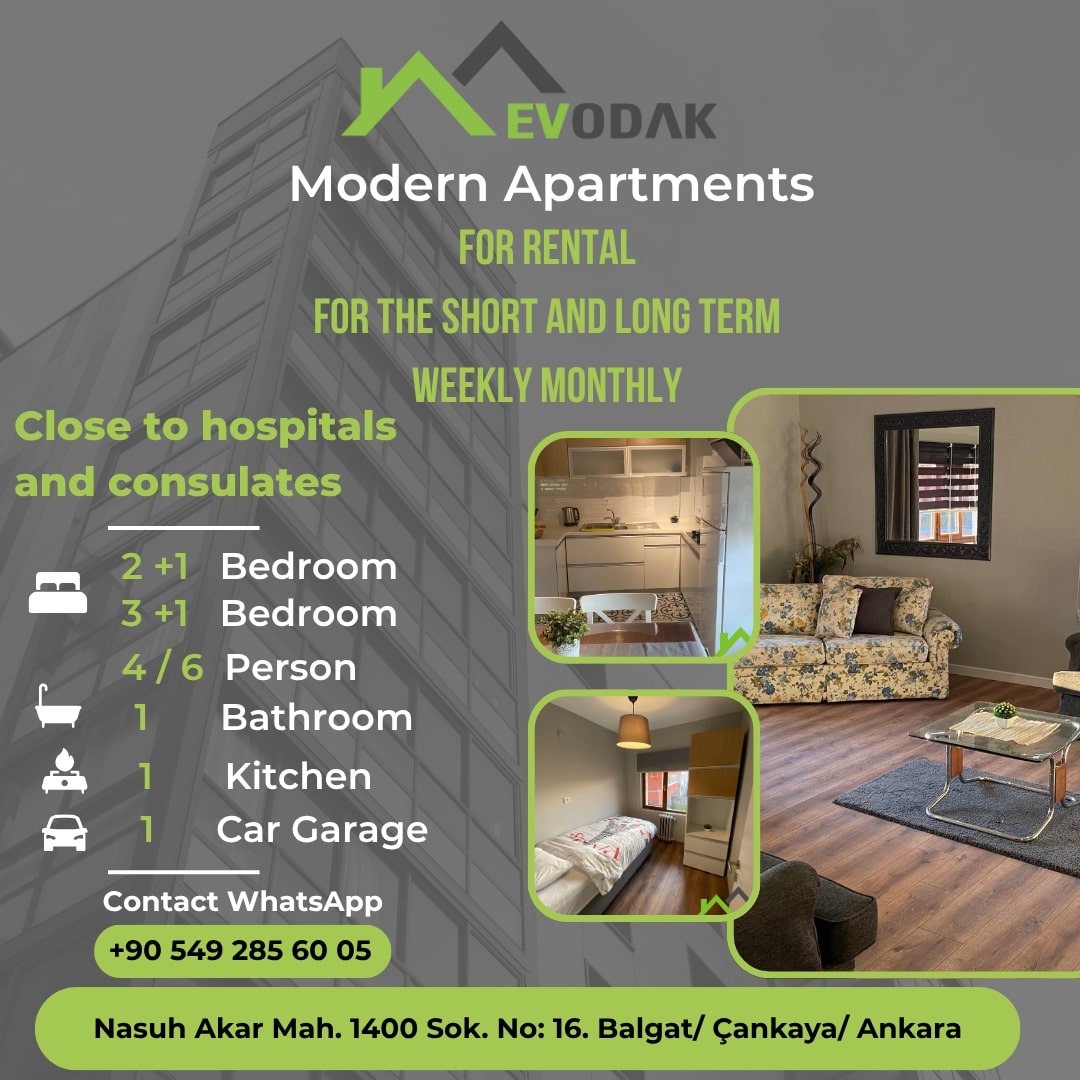 Short-term rental apartments in Ankara