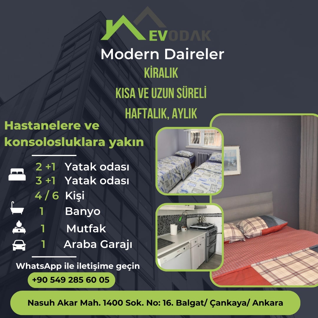 Medicana Balgat kısa süreli daire