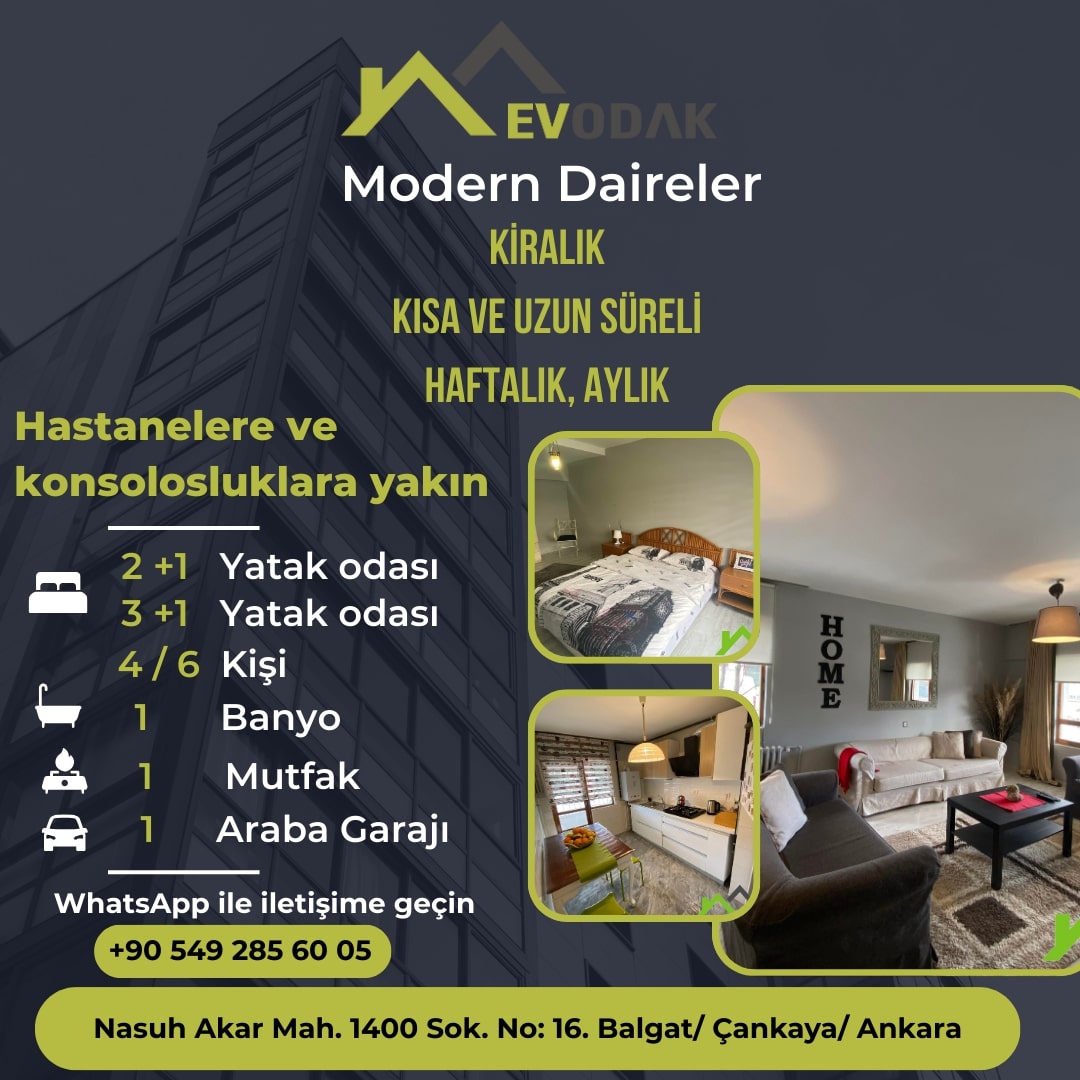 Söğütözü kiralık daireler