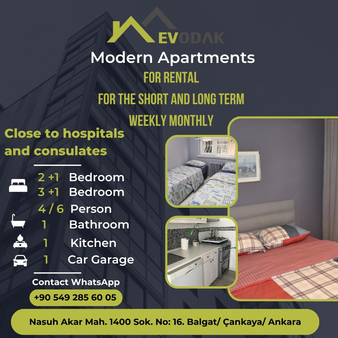 Accommodation near TOBB Hospital