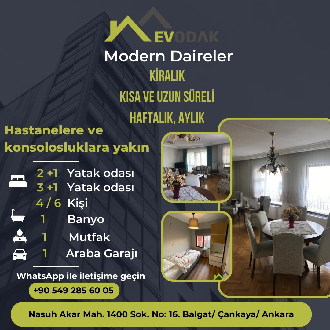 Yabancı hastalar için konaklama Ankara