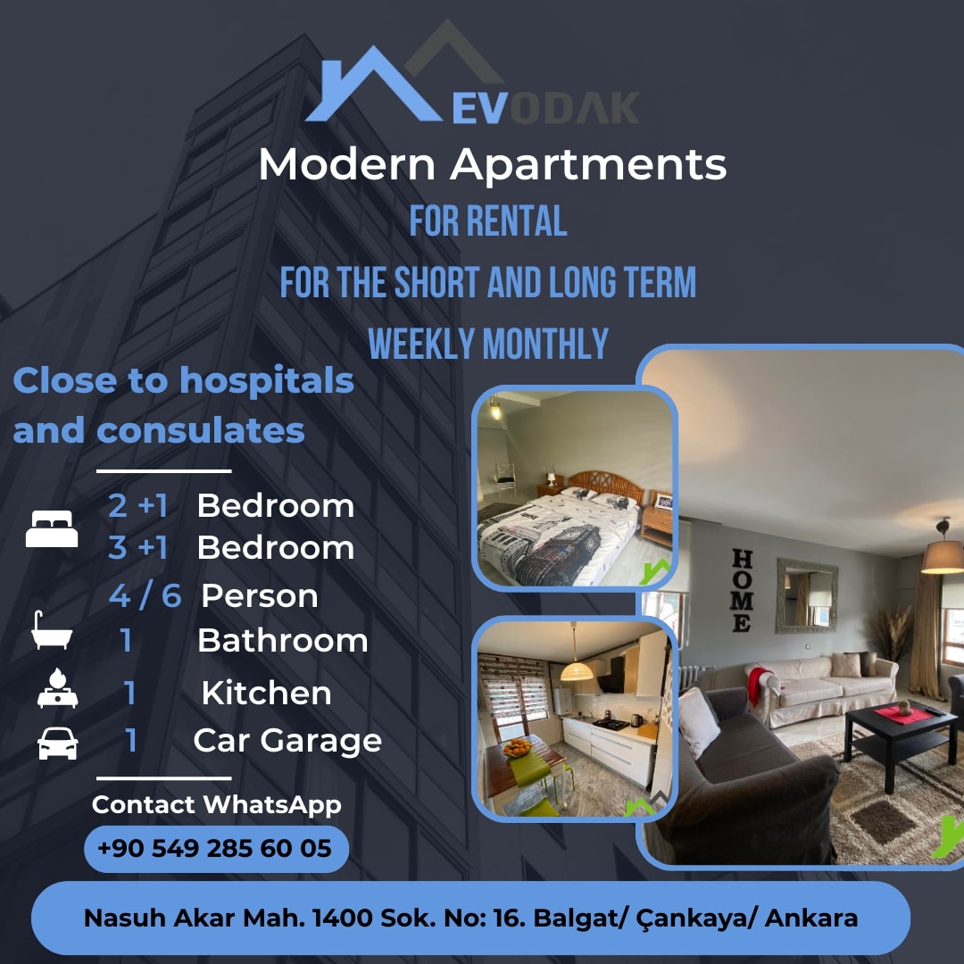 Furnished apartments in Ankara