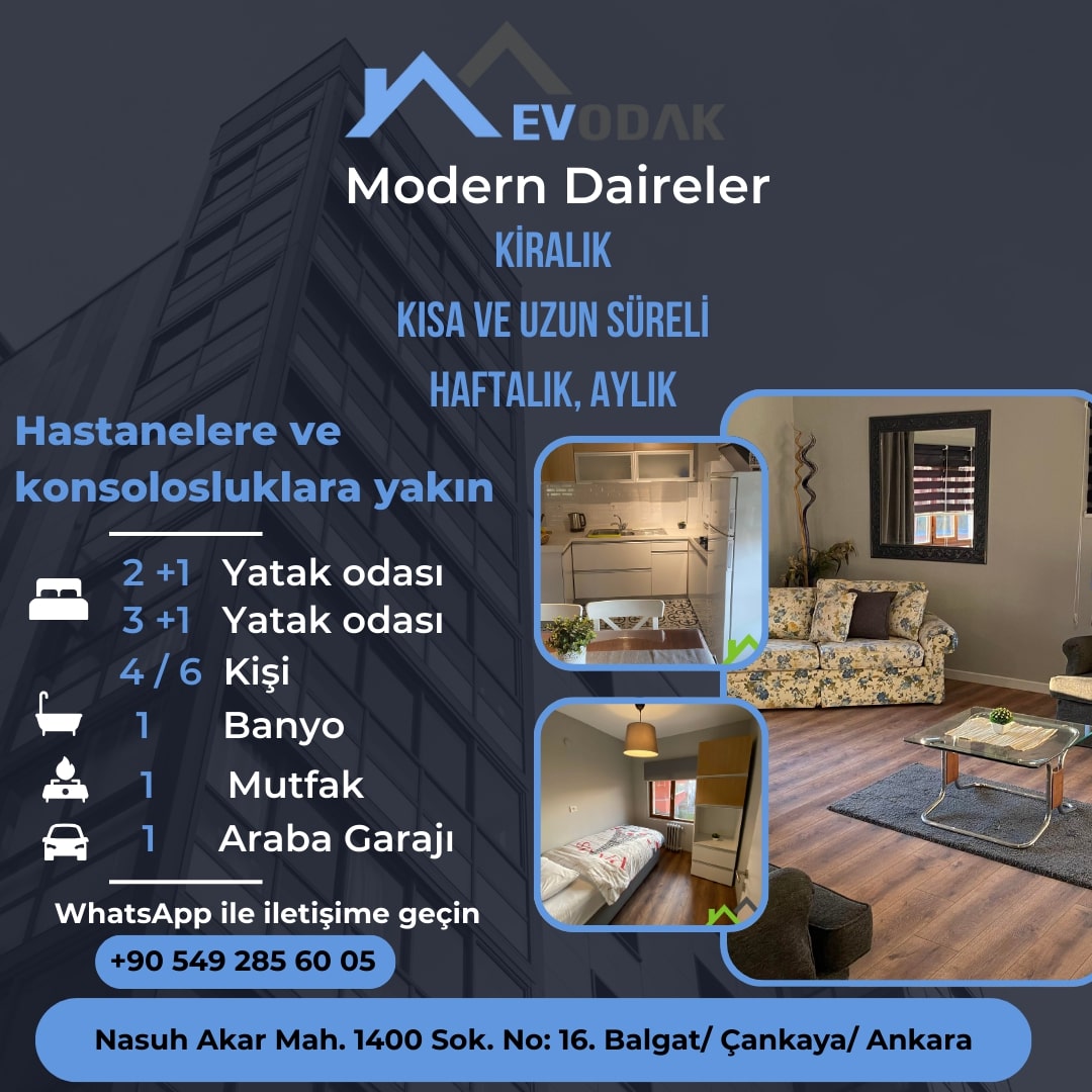 Kiralık rezidans Ankara