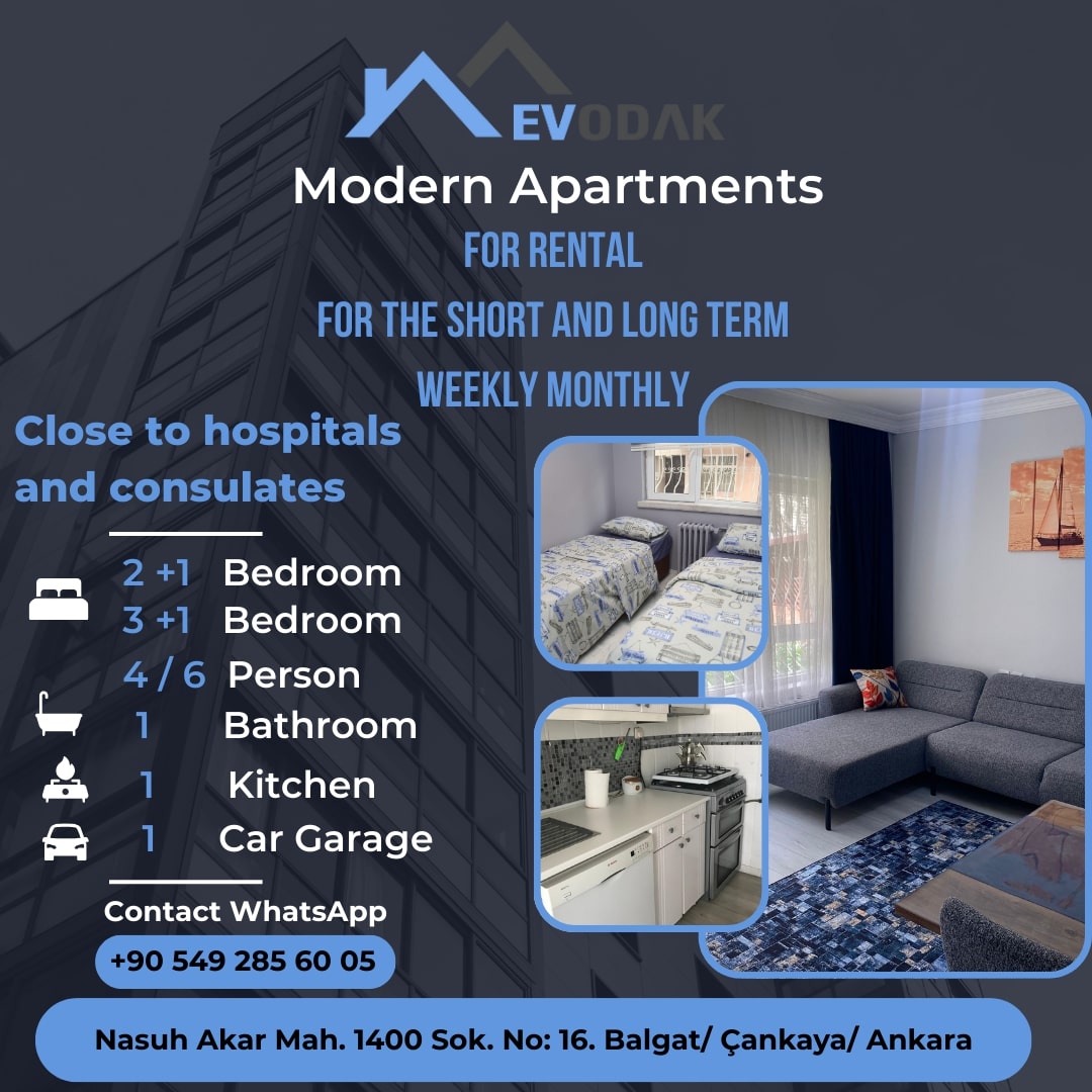 Ankara monthly rental apartment