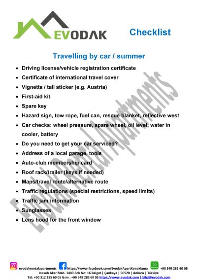 Travelling by car / summer