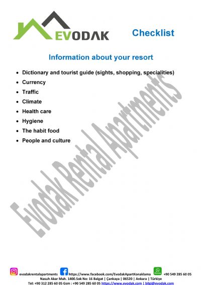 Information about your resort