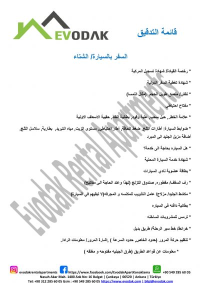 السفر بالسيارة/ الشتاء